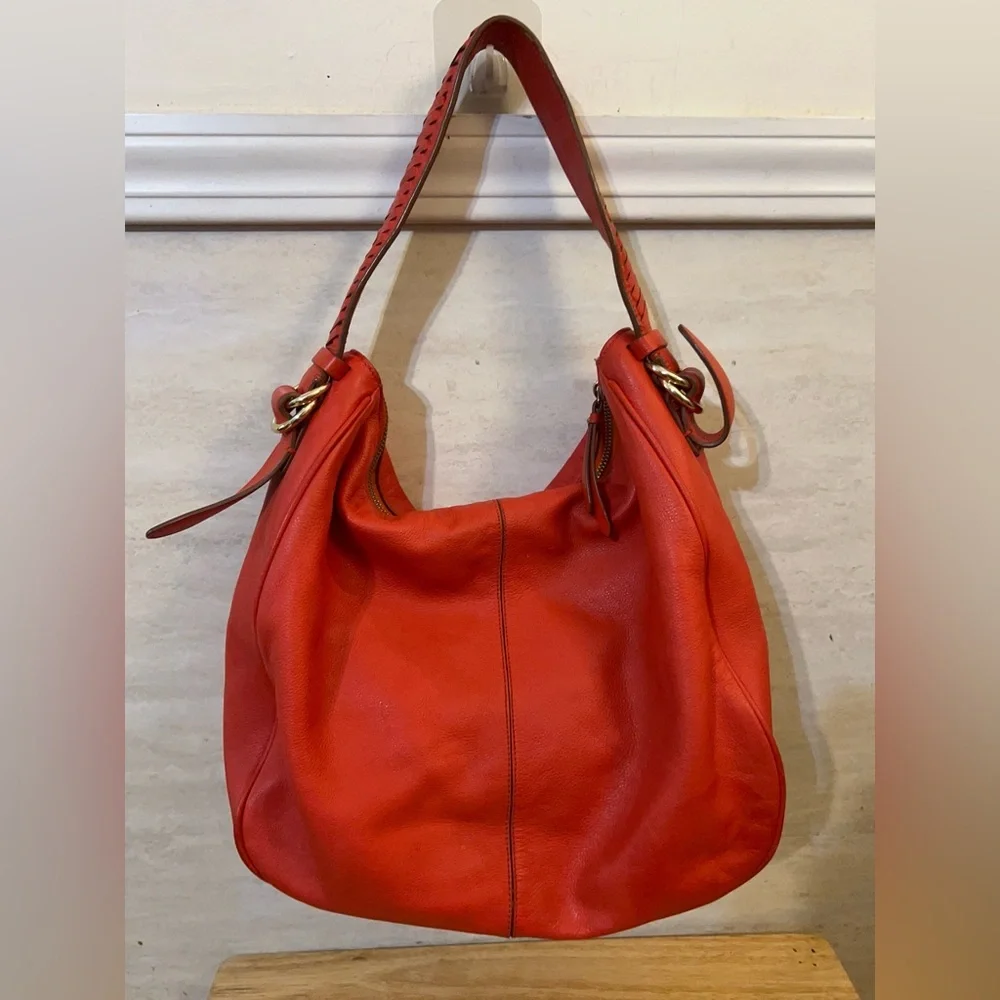 Cole Haan Iris Large Leather Hobo Bag in the vibrant 